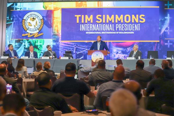 Timothy Simmons, International President<br>International Brotherhood of Boilermakers Timothy Simmons, International President, International Brotherhood of Boilermakers